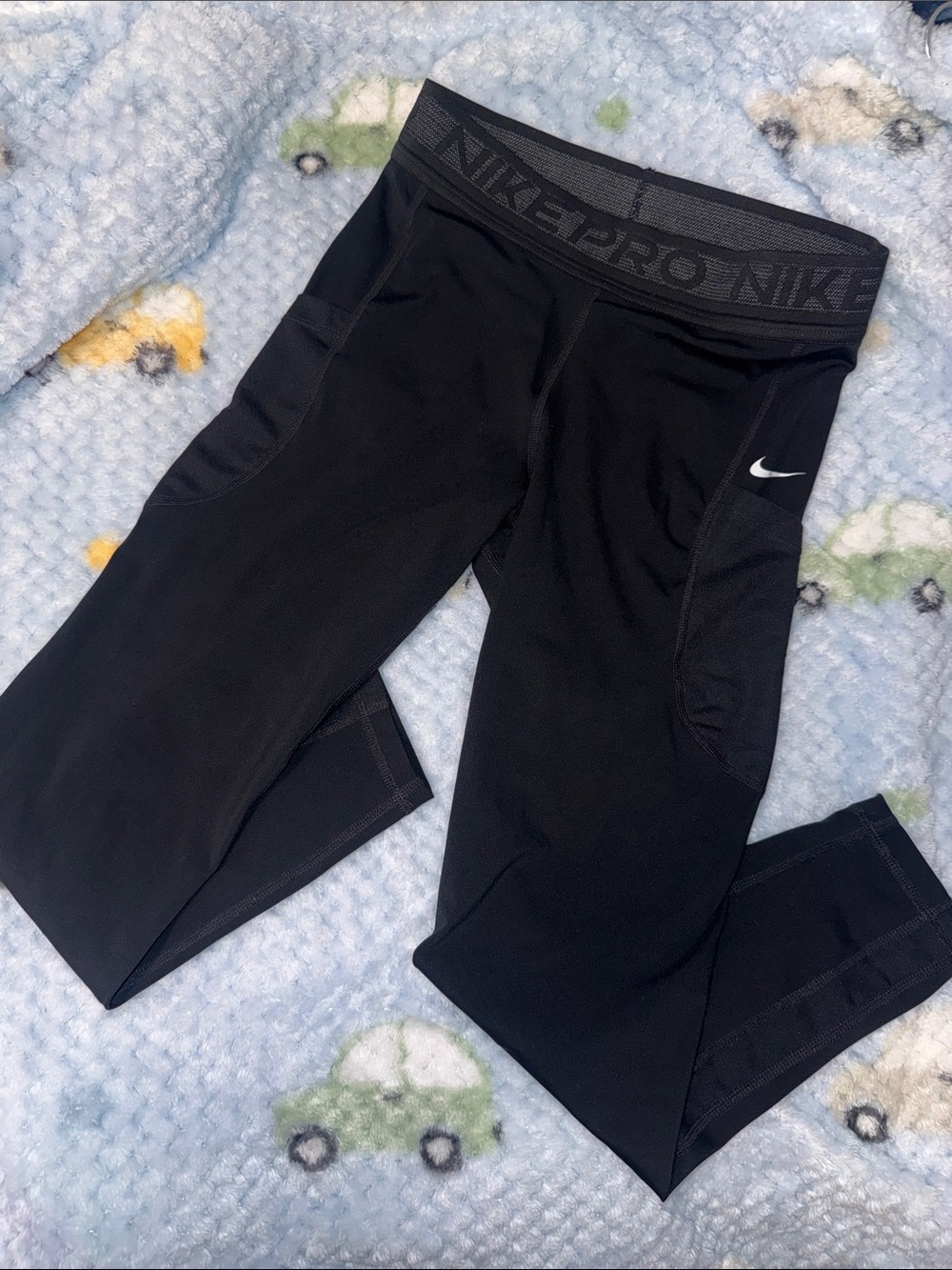 Nike Pro Side Pocket Medium Leggings - Black